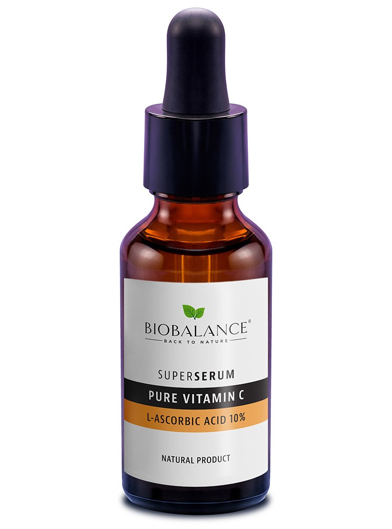 BIOBALANCE Super Serum pure Vitamin C  L-Ascorbic Acid 10% 30ml